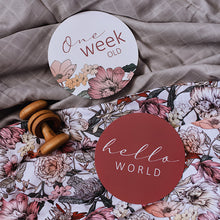 Load image into Gallery viewer, Australiana & Rust Reversible Milestone Cards