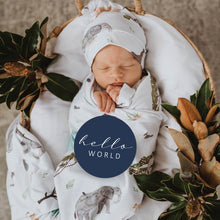 Load image into Gallery viewer, Safari & Navy Reversible Milestone Cards