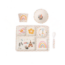 Load image into Gallery viewer, Divided Plate Set - Gypsy Girl