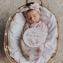 Load image into Gallery viewer, Esther | Snuggle Swaddle & Topknot Set