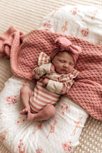 Load image into Gallery viewer, Rose Stripe Long Sleeve Bodysuit