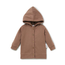 Load image into Gallery viewer, Cocoa Rib Hooded Cardigan