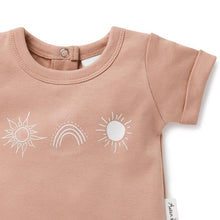 Load image into Gallery viewer, RAINBOW SUN PRINT TEE