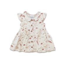Load image into Gallery viewer, Native Flora Button Dress-Antique White