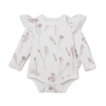 Load image into Gallery viewer, Wildflower AOP Onesie-Cloud Dancer