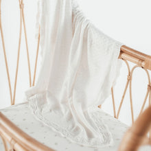 Load image into Gallery viewer, White Ruffle Knit Blanket