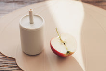 Load image into Gallery viewer, Cup with straw silicone 2-pack – Rose/Feather grey