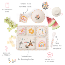 Load image into Gallery viewer, Divided Plate Set - Gypsy Girl