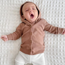 Load image into Gallery viewer, Cocoa Rib Hooded Cardigan