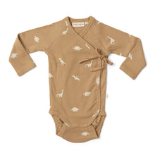 Load image into Gallery viewer, Baby Wrap Body & Leggings Set- Dinosaur Kelp