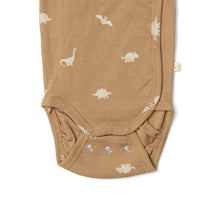 Load image into Gallery viewer, Baby Wrap Body & Leggings Set- Dinosaur Kelp