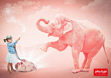 Load image into Gallery viewer, Pink Elephant Toy Storage Bag
