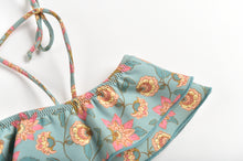 Load image into Gallery viewer, Bikini Zacata Turquoise Flowers