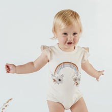 Load image into Gallery viewer, Rainbow Print Flutter Onesie