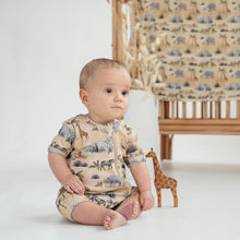 Load image into Gallery viewer, Safari Short Zip Romper