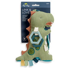 Load image into Gallery viewer, Bitzy Bespoke™ Link & Love Teething Activity Toy- Dino