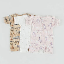 Load image into Gallery viewer, Unicorn Zip Romper