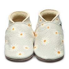 Load image into Gallery viewer, Leather Baby Shoes- Daisy Grey