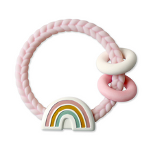 Load image into Gallery viewer, Ritzy Rattle® with Teething Rings-Rainbow