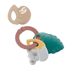Load image into Gallery viewer, Tropical Itzy Keys™ Textured Ring with Teether + Rattle