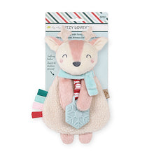Load image into Gallery viewer, Holiday Itzy Lovey™ Plush + Teether Toy (Pink Reindeer)