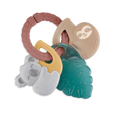 Load image into Gallery viewer, Tropical Itzy Keys™ Textured Ring with Teether + Rattle