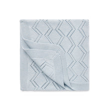 Load image into Gallery viewer, Blue Diamond Knit Blanket