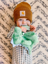 Load image into Gallery viewer, Itzy Lovey™ Plush With Silicone Teether Toy-Green Dino