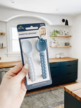 Load image into Gallery viewer, Sweetie Spoons™ - Silicone Baby Fork + Spoon Set