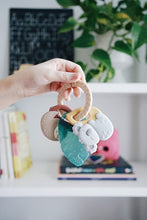 Load image into Gallery viewer, Tropical Itzy Keys™ Textured Ring with Teether + Rattle