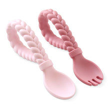Load image into Gallery viewer, Sweetie Spoons™ - Silicone Baby Fork + Spoon Set