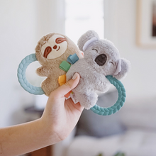Load image into Gallery viewer, Plush Rattle Pal with Teether