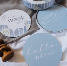 Load image into Gallery viewer, Eventide & Ice Blue Reversible Milestone Cards