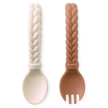 Load image into Gallery viewer, Sweetie Spoons™ - Silicone Baby Fork + Spoon Set