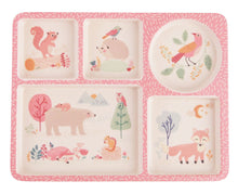Load image into Gallery viewer, Divided Plate Set - Woodland Friends