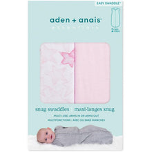 Load image into Gallery viewer, Essentials Snug Swaddles 2PK- Twinkling Stars Pink
