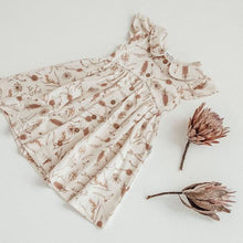 Load image into Gallery viewer, Native Flora Button Dress-Antique White
