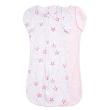 Load image into Gallery viewer, Essentials Snug Swaddles 2PK- Twinkling Stars Pink
