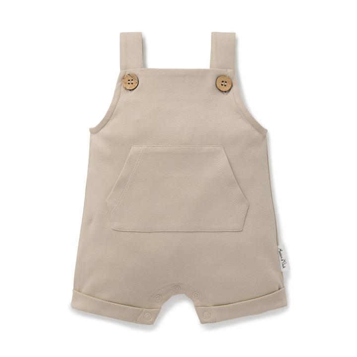 FEATHER GREY POCKET OVERALLS
