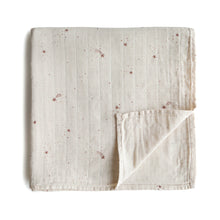 Load image into Gallery viewer, Organic Cotton Muslin Swaddle Blanket- Falling Stars
