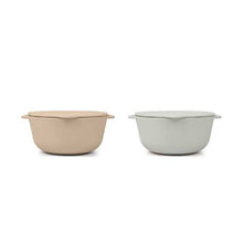 Load image into Gallery viewer, Bowl silicone 2-pack – Brown/Feather grey
