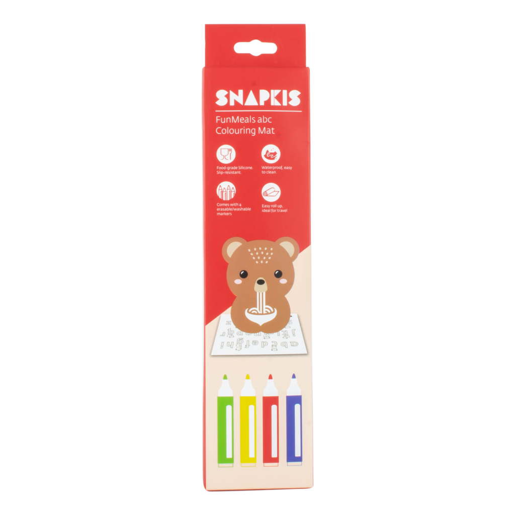FunMeals ABC Colouring Mat-Bear
