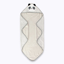 Load image into Gallery viewer, Snapkis 2-in-1 Panda Hooded Towel
