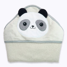Load image into Gallery viewer, Snapkis 2-in-1 Panda Hooded Towel
