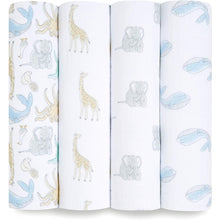 Load image into Gallery viewer, Essentials Cotton Muslin Swaddles-Natural History
