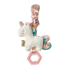 Load image into Gallery viewer, Ritzy Jingle™ Attachable Travel Toy-Unicorn
