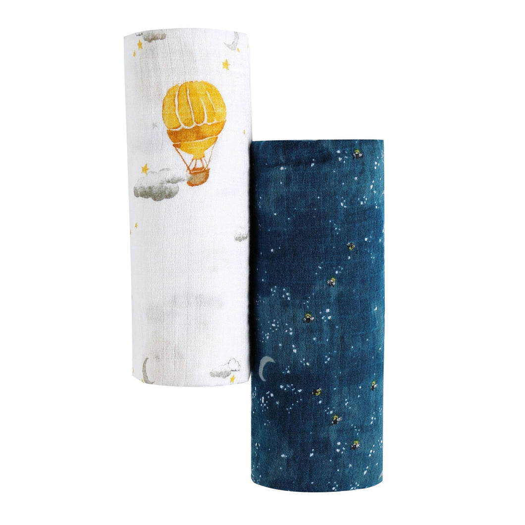 Organic Swaddle Set-Fly Me To The Moon