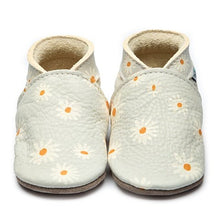 Load image into Gallery viewer, Leather Baby Shoes- Daisy Grey
