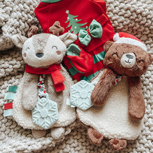 Load image into Gallery viewer, Holiday Itzy Lovey™ Plush + Teether Toy (Bear)
