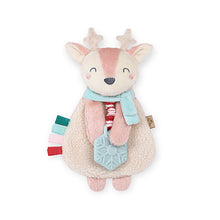 Load image into Gallery viewer, Holiday Itzy Lovey™ Plush + Teether Toy (Pink Reindeer)
